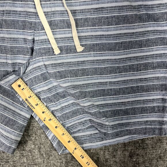 Old Navy Shorts Mens‎ XXL Blue Striped Linen Pull On Drawstring Jogger 9" Casual - Picture 7 of 8